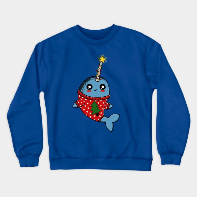 Narwhal Christmas Crewneck Sweatshirt by bohsky